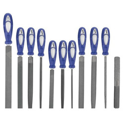 Westward Hand File Set,Bastard/Smooth,11 Pc 10Z754