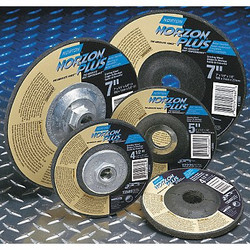 Norton Abrasives Depressed Ctr. Wheel,T27,5in,5/8in-11 66252843330