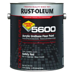 Rust-Oleum Floor Paint,Safety Red,1 gal,Can 261115