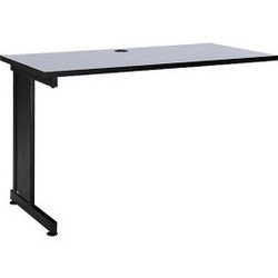 Interion 48""W Left Handed Return Table - Gray