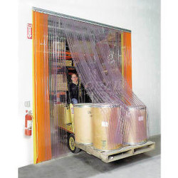Global Industrial Scratch Resistant Strip Door Curtain 8'W x 10'H
