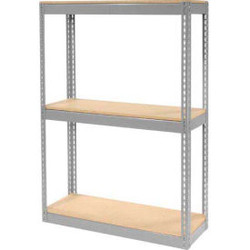 Global Industrial Record Storage Rack Without Boxes 42""W x 15'D x 60'H - Gray