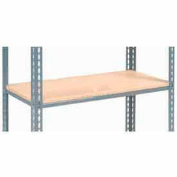 Global Industrial Additional Shelf Single Rivet Wood Deck 48""W x 18""D Gray USA