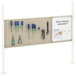 Global Industrial Pegboard & Whiteboard Panel For Workbench 60""W Tan
