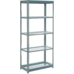 Global Industrial 5 Shelf Boltless Shelving Starter 36""W x 18""D x 84""H Wire D