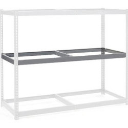 Global Industrial Additional Shelf Double Rivet No Deck 72""W x 36""D Gray USA