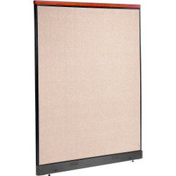 Interion Deluxe Office Partition Panel with Pass Thru Cable 60-1/4""W x 101-1/2"