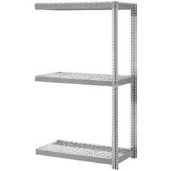 Global Industrial 3 Shelf Extra HD Boltless Shelving Add On 36""W x 18""D x 84""