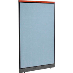 Interion Deluxe Non-Electric Office Partition Panel with Raceway 48-1/4""W x 101