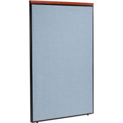 Interion Deluxe Office Partition Panel 48-1/4""W x 97-1/2""H Blue