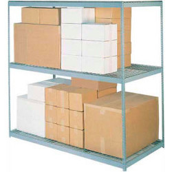 Global Industrial 3 Shelf Wide Boltless Shelving 48""W x 24""D x 60""H Wire Deck