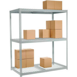 Global Industrial 3 Shelf Wide Boltless Shelving 48""W x 36""D x 84""H Wire Deck