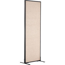 Interion Freestanding Office Partition Panel 24-1/4""W x 96""H Tan