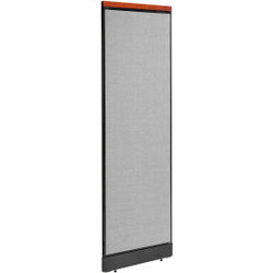 Interion Deluxe Office Partition Panel with Pass Thru Cable 24-1/4""W x 101-1/2"