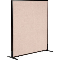 Interion Freestanding Office Partition Panel 36-1/4""W x 42""H Tan