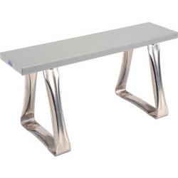 Global Industrial Locker Room Bench Plastic Top with Trapezoid Legs 36""W x 9-1/