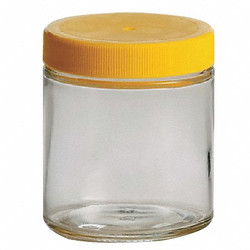 Qorpak Jar,120 mL,68 mm H,Clear,PK24  239554