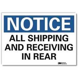 Lyle Notice Sign,7 in x 10 in,Rflct Sheeting U5-1055-RD_10X7