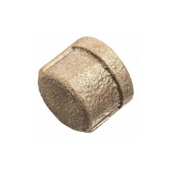 Sim Supply Round Cap,Brass, 1/2 in,F BSPT,Class 125  ZUSA-PF-10550