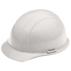 Erb Safety Hard Hat,Type 1, Class E,Ratchet,White 19361