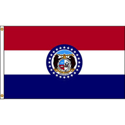 Nylglo Missouri Flag,4x6 Ft,Nylon 142970