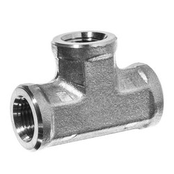 Sim Supply Tee,304 SS,1/4"Pipe Size,Female NPT  ZUSA-PF-7887