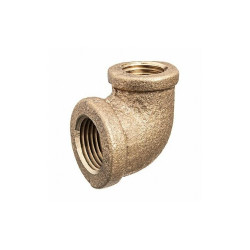 Sim Supply 90 Elbow Reducer, Brass, 3/4 x 1/4 in  ZUSA-PF-10387