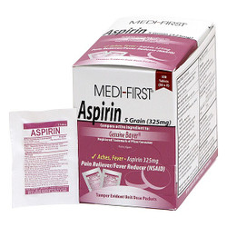 Medi-First Aspirin Pain/Fever Reducer,325mg,PK100 80533