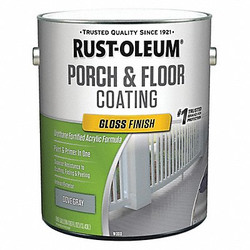 Rust-Oleum Floor Coating,Dove Gray,1 gal,Can 320473