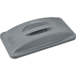 Global Industrial Solid Lid With Handle Gray