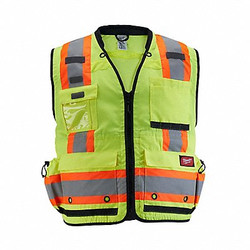 Milwaukee Tool Safety Vest,Polyester,Yellow,L/XL 48-73-5162