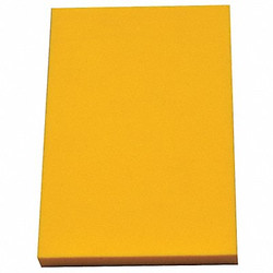 Sim Supply Polyethylene Sheet,L 24 in,Yellow  1001335Y