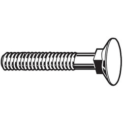 Sim Supply Plow Bolt, Fastener L 4 in, PK10  U01036.050.0400