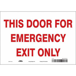 Condor Safety Sign,7 in x 10 in,Vinyl 467P33