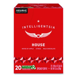 Intelligentsia House Blend Coffee K-Cups, Light Roast, 20/Box 5000371868