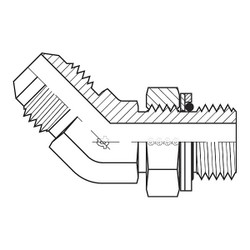 Adaptall Hose Adapter,1/4",JIC,1/4",BSPP 9058-0404