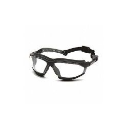 Pyramex Safety Glasses,Black Frame,Clear Lens GB9410STM