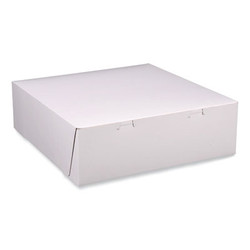 SCT® Bakery Boxes, Standard, 12 X 12 X 4, White, Paper, 100/carton 1585