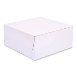 SCT® Bakery Boxes, Standard, 9 X 9 X 4, White, Paper, 200/carton 1561