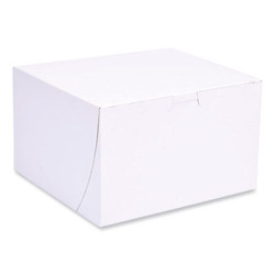 SCT® Bakery Boxes, Standard, 8 X 8 X 5, White, Paper, 100/carton 1545