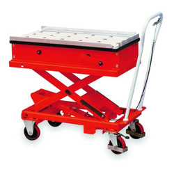 Dayton Scissor Lift Cart,440 lb.,Steel,Roller 2MPP5