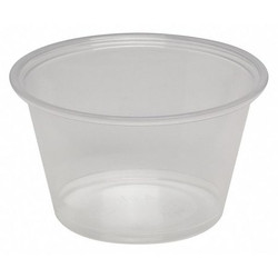 Dixie Disposable Portion Cup,4 oz,Clear,PK2400 PP40CLEAR