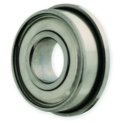 Dayton Flanged Rad Ball Bearing,R4,1/4 in Bore 1ZGE1