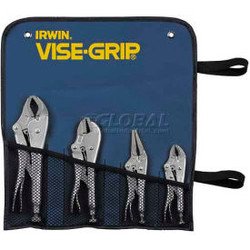 IRWIN VISE-GRIP 71 4 Piece The Original Locking Plier Set W/ Pouch