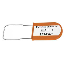 Universeal Padlock Seals,Orange,Acrylic,PK50 UPAD-PC ORANGE50