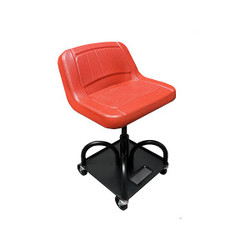 Whiteside Manufacturing Mechanic Seat,Steel,480 lb. Load Cap.  HRASRED