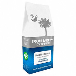 Iron Brew Coffee,Breakfast Roast,Caff,Ground B-12BR