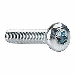 Tamper-Pruf Screws MS,#10-24,Zinc Plated,1"L,100PK 480760