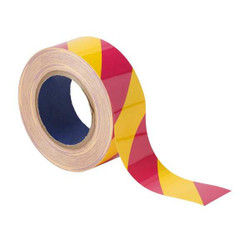 Brady Floor Tape,Pink/Yellow,2 inx100 ft,Roll  170000