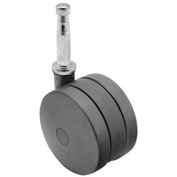Shepherd Hardware Stem Caster,2 3/8"dia,Nylon,100lb PUT60302BK